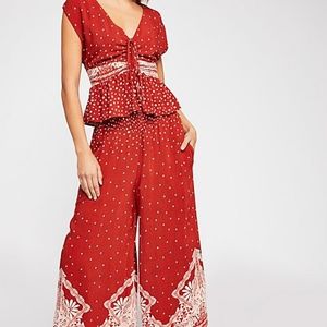 Free People Babylon River Pant Set  Medium NWOT